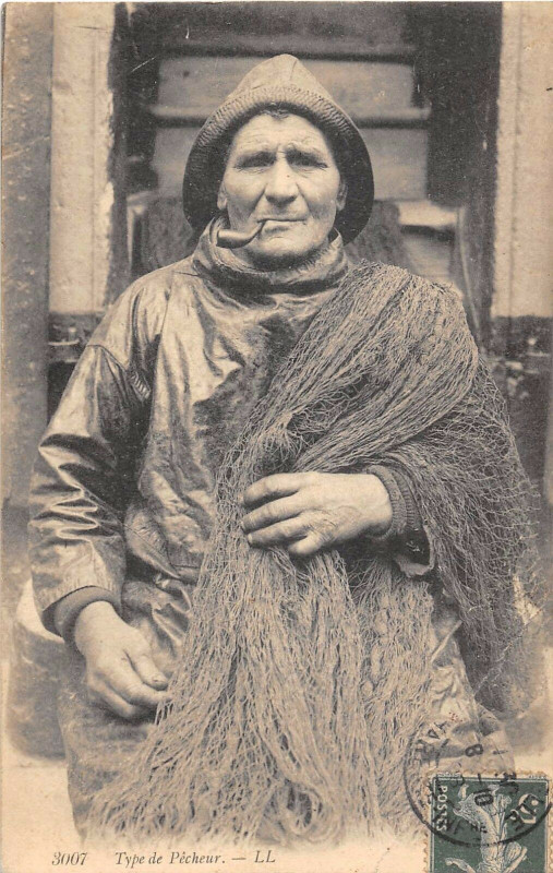 Carte postale ancienne Type De Pecheur