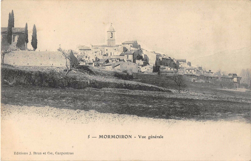 Carte postale ancienne Mormoiron Vue Generale à Mormoiron