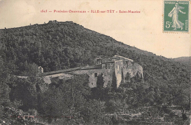 Carte postale ancienne Ille Sur Tet Saint Maurice à Ur