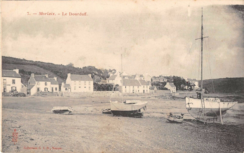 Carte postale ancienne Morlaix Le Dourduff (dos non divisé) à Morlaix