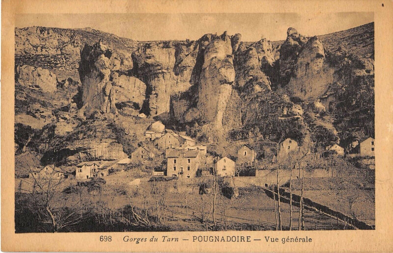 Carte postale ancienne Pougnadoire  Vue Generale