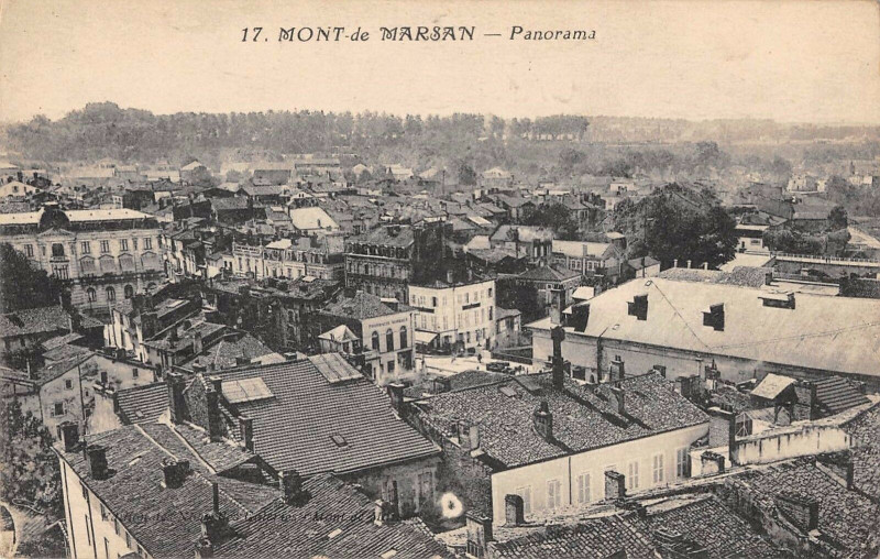 Carte postale ancienne Mont De Marsan Panorama à Mont-de-Marsan