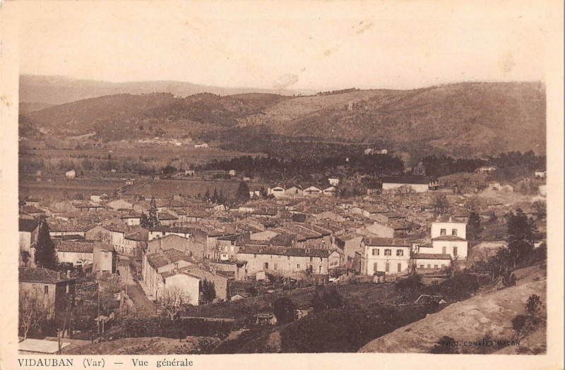 Carte postale ancienne Vidauban Vue Generale à Vidauban