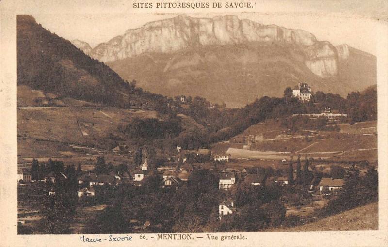 Carte postale ancienne Menthon Vue Generale