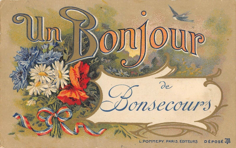 Carte postale ancienne Un Bonjour De Bonsecours à Bonsecours