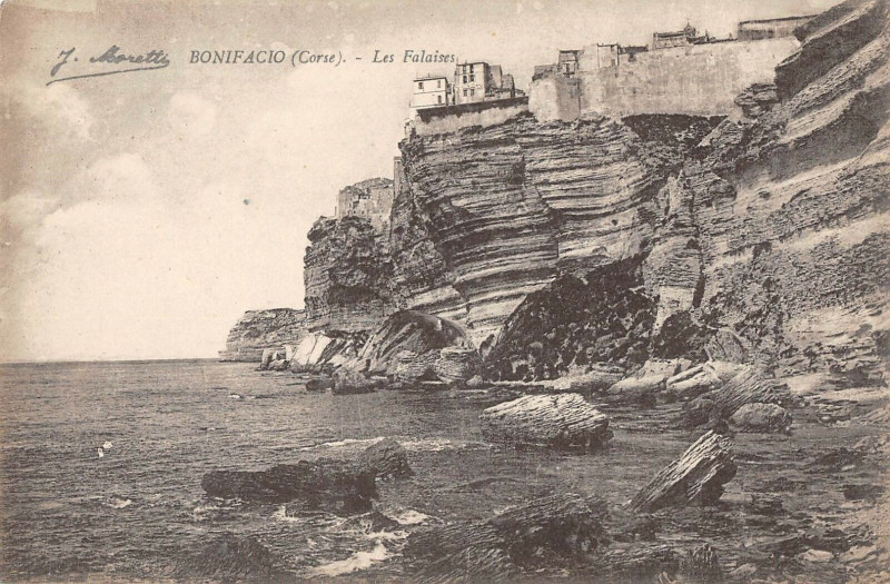 Carte postale ancienne 20 Corse Bionifacio Les Falaises