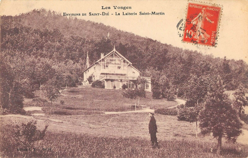 Carte postale ancienne Vosges Env.st Die La Laiterie Saint Martin