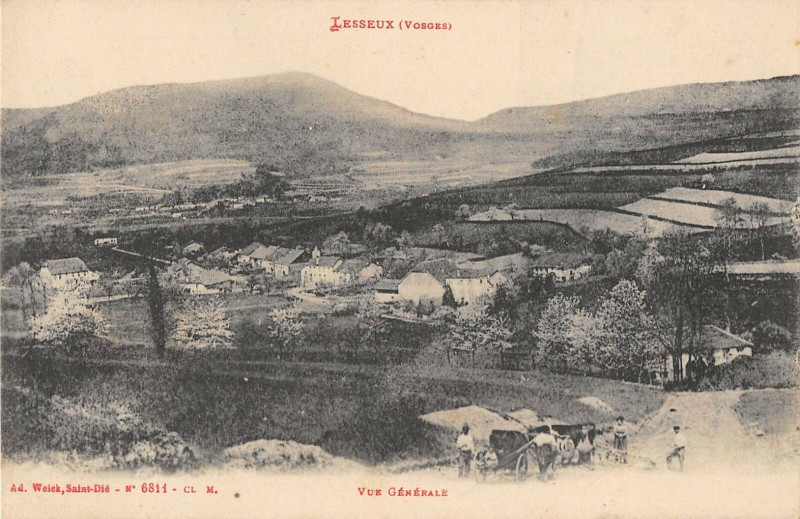 Carte postale ancienne Lesseux Vue Generale à Lesseux