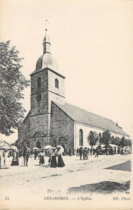 Carte postale ancienne Gerardmer Eglise à Gérardmer