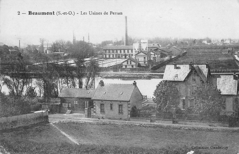Carte postale ancienne Beaumont Les Usines De Persan à Persan