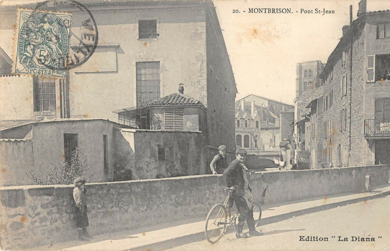 Carte postale ancienne Montbrison Pont Saint Jean à Montbrison