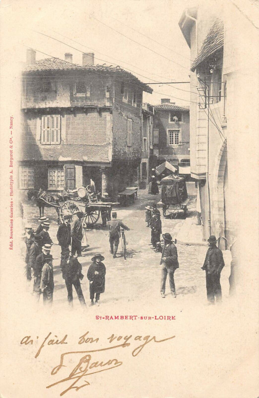 Carte postale ancienne Saint Rambert Sur Loire  (dos non divisé)