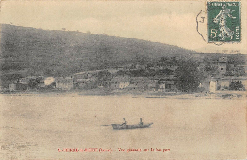 Carte postale ancienne Saint Chamon Ecole Superieure Hopital Temporaire