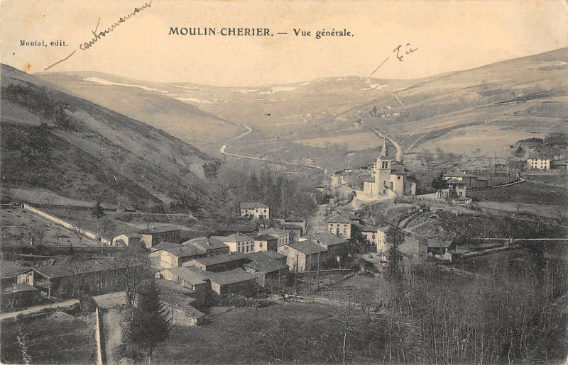 Carte postale ancienne Moulin Cherrier Vue Generale