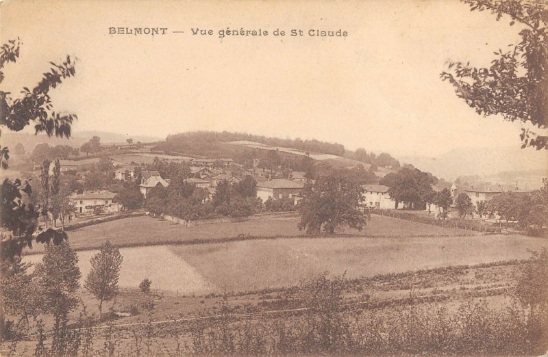 Carte postale ancienne Belmont Vue Generale De Saint-Claude