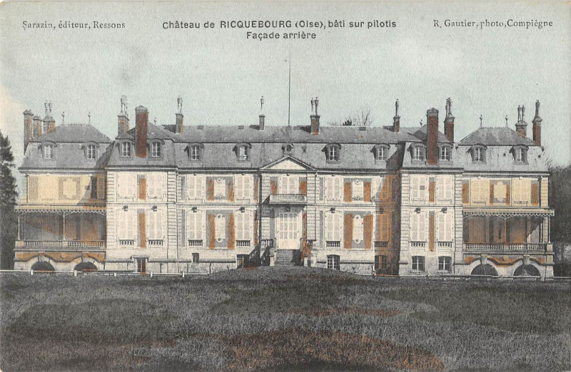 Carte postale ancienne Chateau De Ricquebourg Bati Sur Pilotis à Ricquebourg