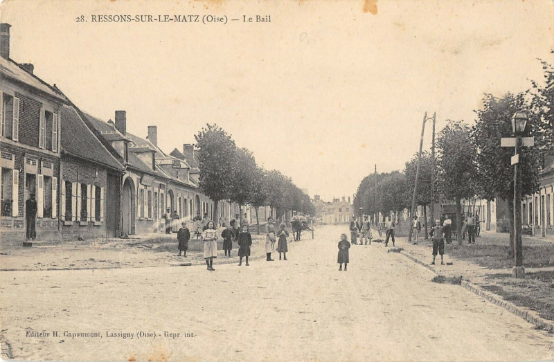 Carte postale ancienne Ressons Sur Le Matz Le Bail