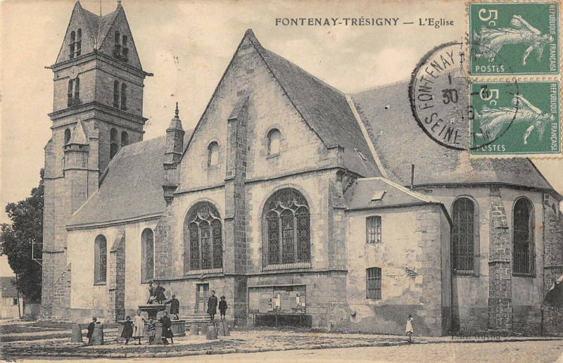 Carte postale ancienne Fontenay Tresigny L'Eglise