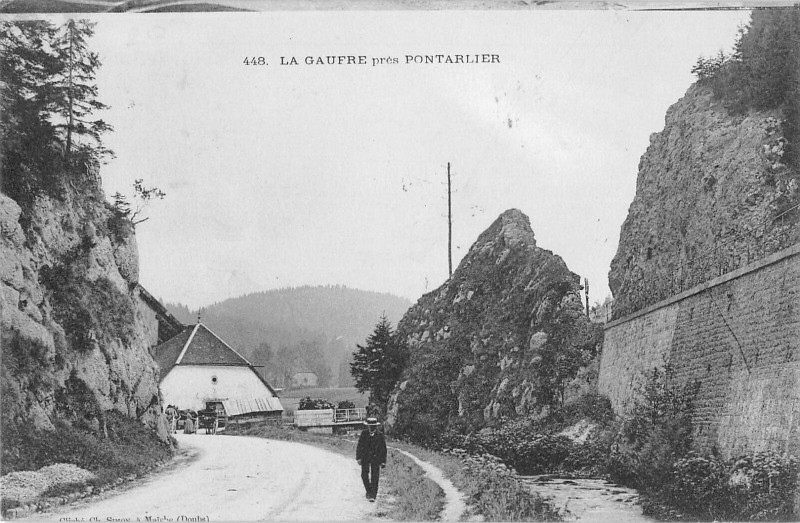 Carte postale ancienne La Gaufre Pres Pontarlier à Pontarlier