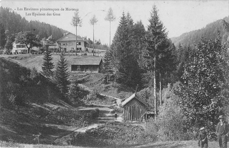Carte postale ancienne Les Environs Pittoresques De Morteau Les Epaisses Des Gras à Morteau