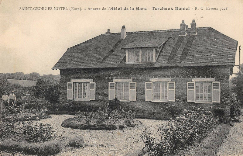 Carte postale ancienne Saint Georges Motel Annexe De L'Hotel De La Gare Torcheux Daniel à Saint-Georges-Motel
