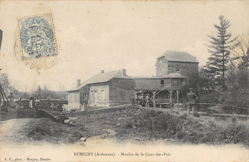 Carte postale ancienne Rumigny Moulin De La Cour Des Pres à Rumigny
