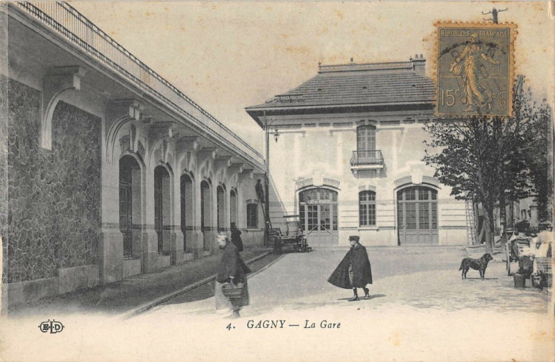 Carte postale ancienne Gagny La Gare à Gagny