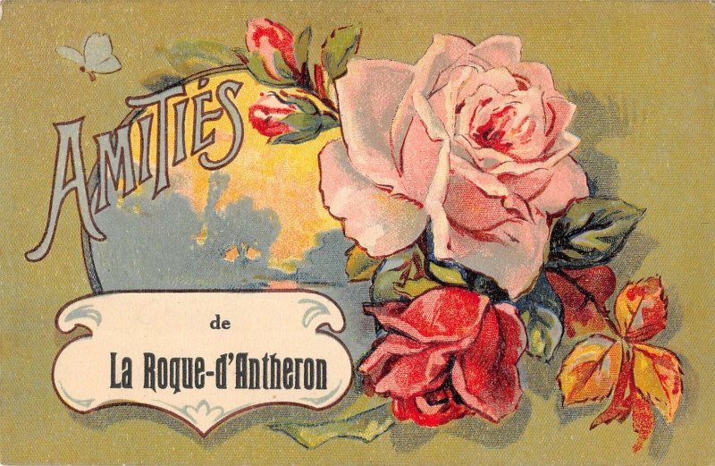 Carte postale ancienne Amities De La Roque D'Antheron