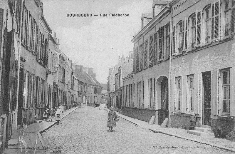 Carte postale ancienne Boubourg Rue Faidherbe
