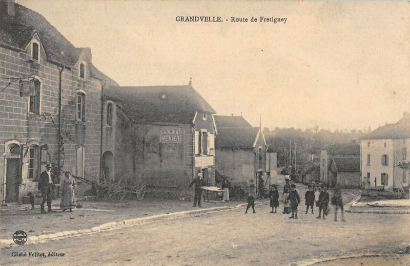 Carte postale ancienne Grandvelle Route De Fretigney (cliché pas courant