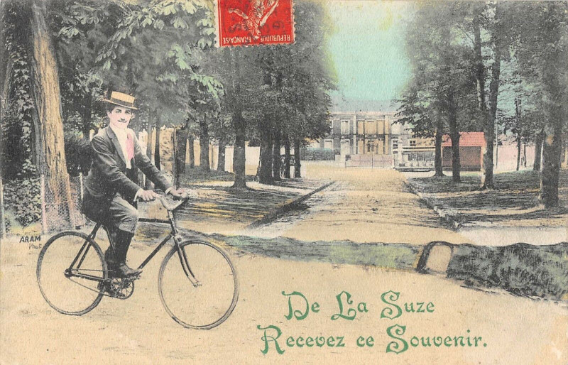 Carte postale ancienne De La Suze Recevez Ce Souvenir