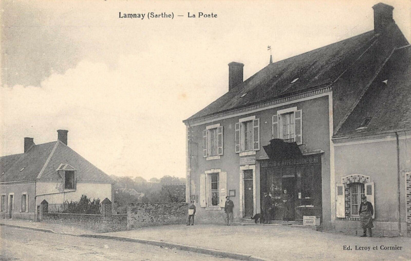Carte postale ancienne Lamne La Poste (cliché pas courant