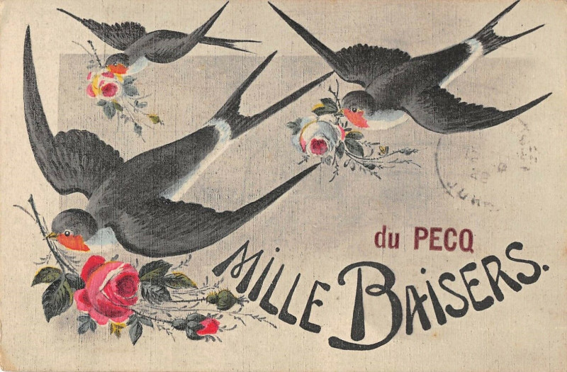 Carte postale ancienne Mille Baisers Du Pecq