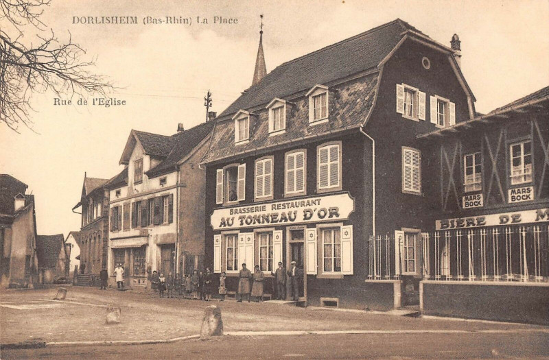Carte postale ancienne Dorlisheim La Place à Dorlisheim