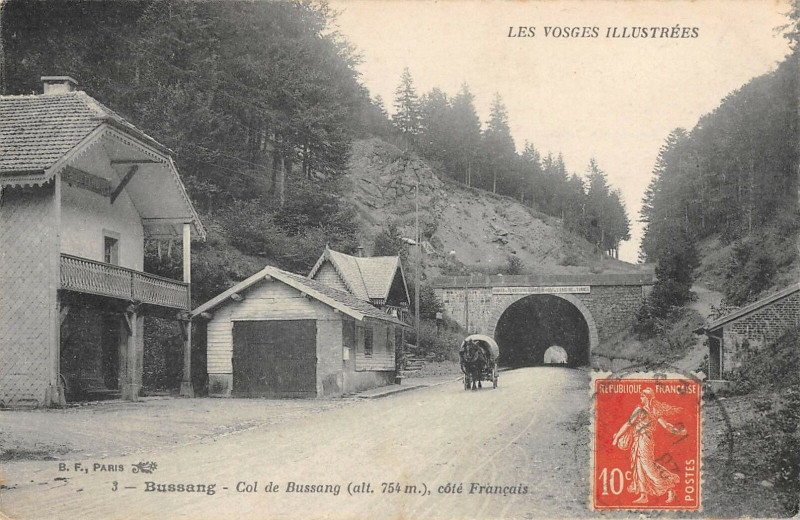 Carte postale ancienne Bussang Col De Bussang Francais à Bussang