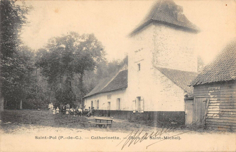 Carte postale ancienne Saint Pol Catherinette Bois De Saint-Michel