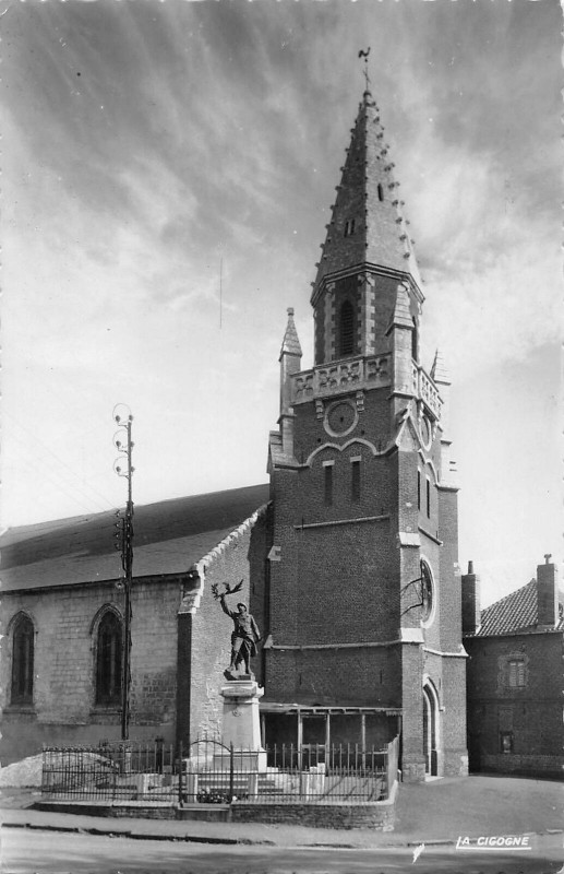 Carte postale ancienne Molinghen Eglise