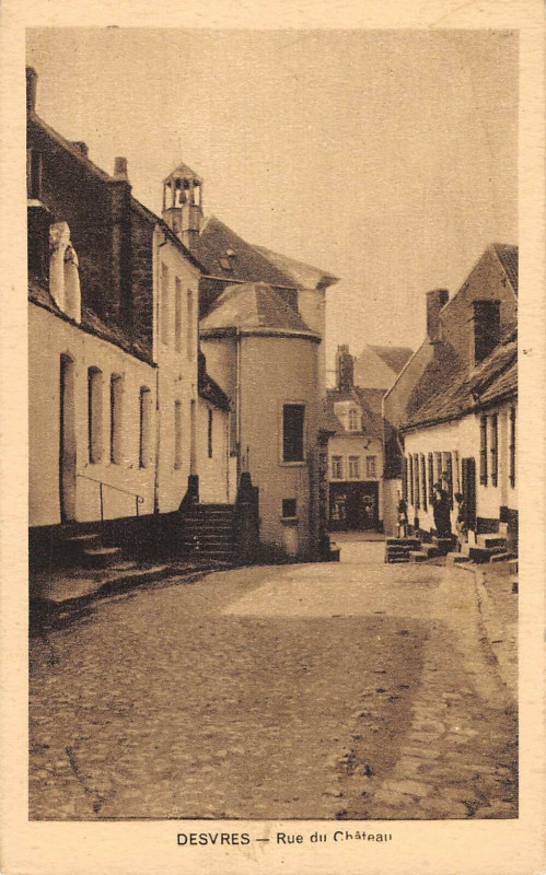 Carte postale ancienne Desvres Rue Du Chateau à Desvres