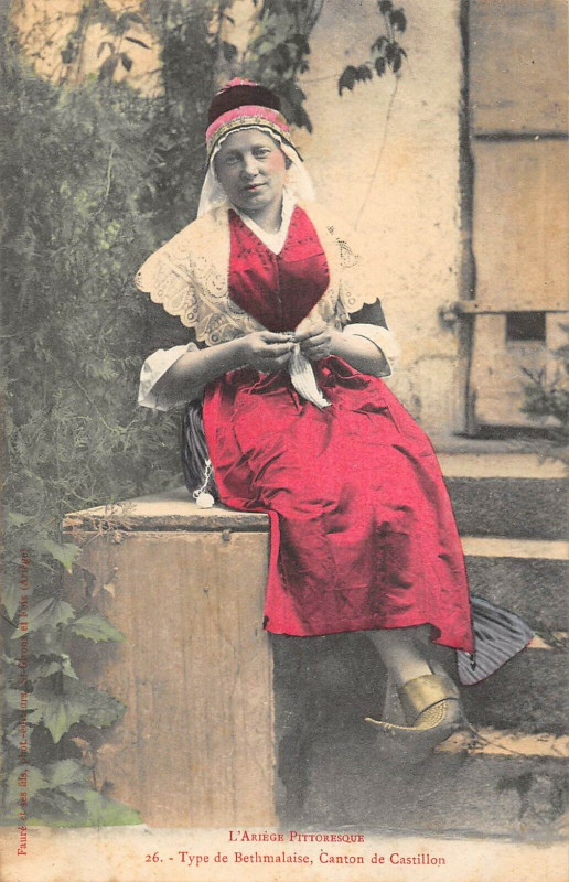 Carte postale ancienne Ariege Type De Bethmalaise Canton De Castillon