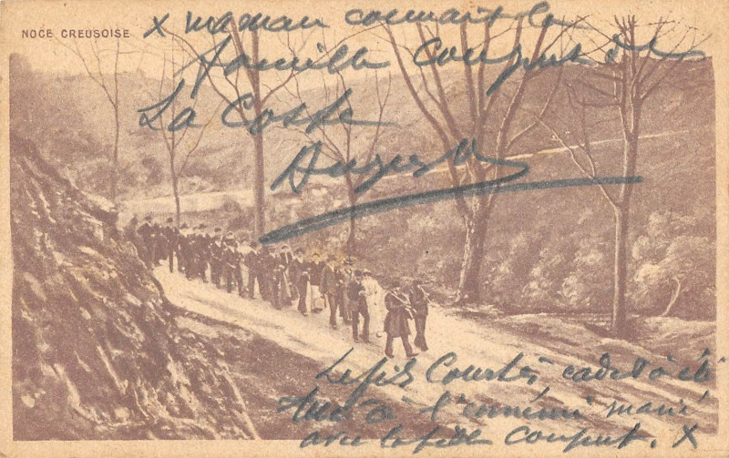 Carte postale ancienne Noce Creusoise