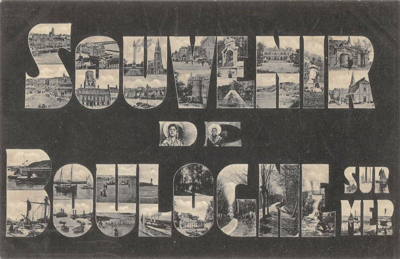 Carte postale ancienne Souvenir De Boulogne Sur Mer à Boulogne-sur-Mer