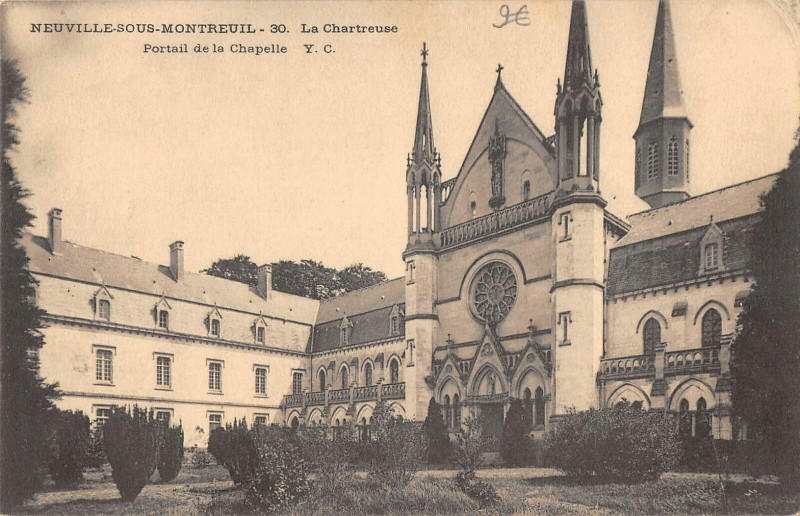 Carte postale ancienne Neuville Sous Montreuil La Chartreuse à Montreuil