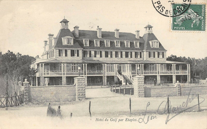 Carte postale ancienne Hotel Du Golf Par Etaples à Étaples