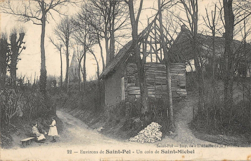Carte postale ancienne Env.saint Pol Un Coin De Saint Michel