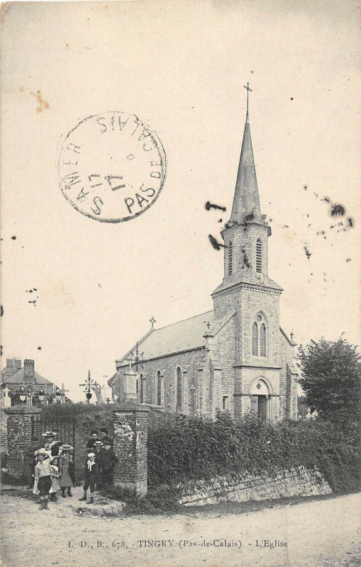 Carte postale ancienne Tingry Eglise à Tingry