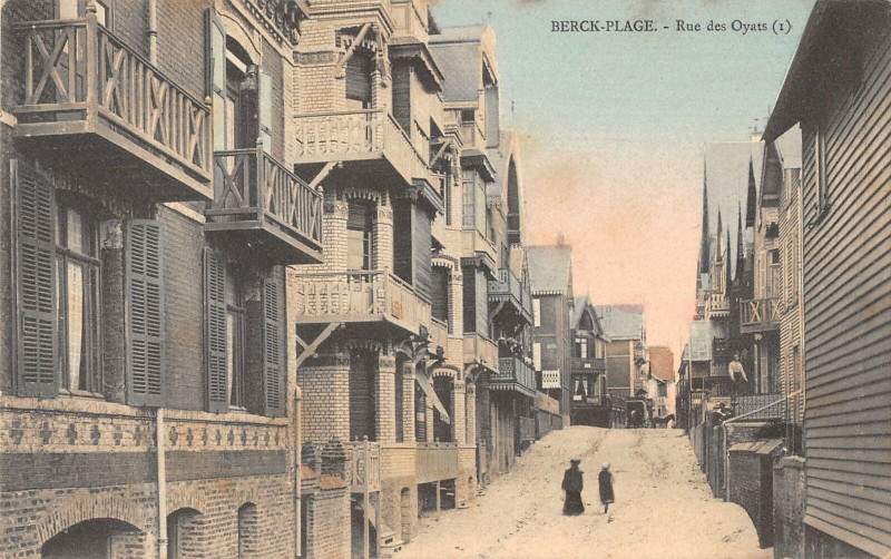 Carte postale ancienne Berck Plage Rue Des Oyats à Berck