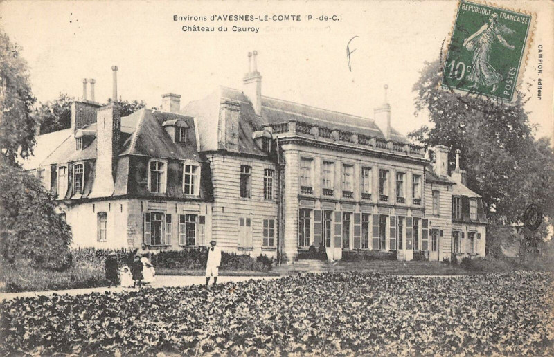 Carte postale ancienne Env.avesnes Chateau Du Cauroy à Avesnes