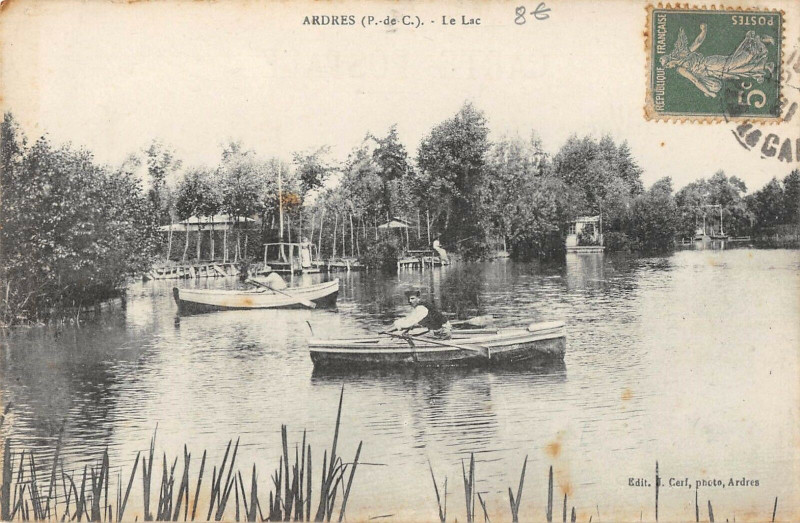 Carte postale ancienne Ardres Le Lac à Ardres