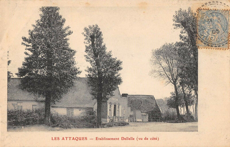 Carte postale ancienne Les Attaques Etablissement Dellelle Vu De Cote aux Attaques