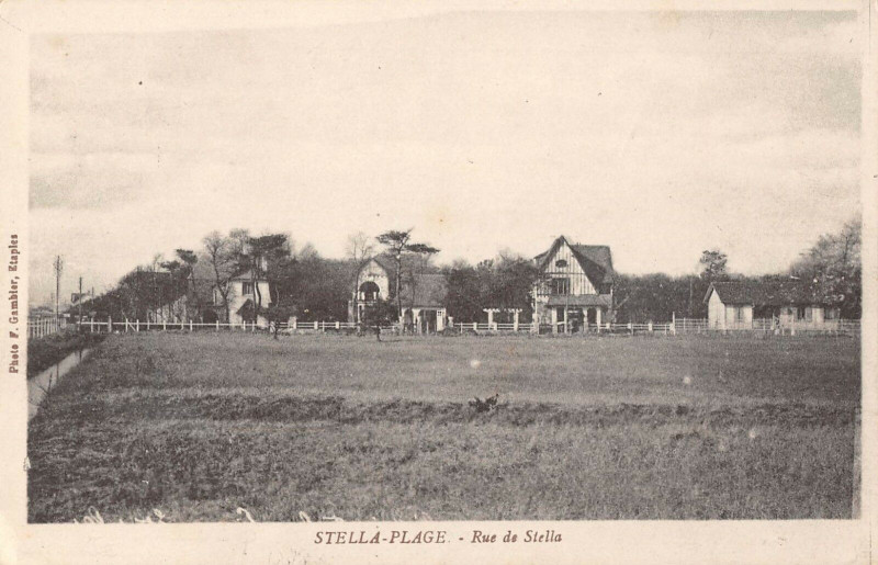 Carte postale ancienne Stella Plage Rue De Stella